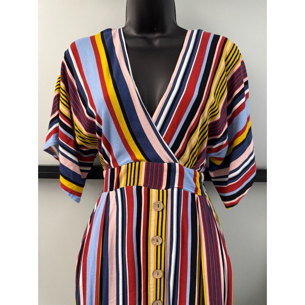 Harper Heritage multicolor striped maxi dress Small